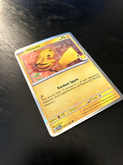 Pikachu 051/162 Pokemon Day 30th Anniversary Stamped Promo + Coin (Cosmo Holo) - Image 4