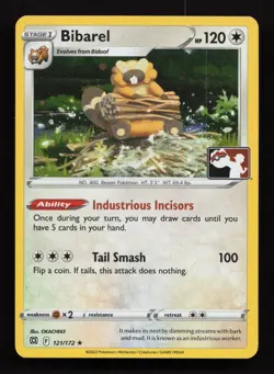 Bibarel 121/172 Rare Prize Pack Series Cards NM 2022 - Image 1