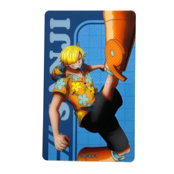 S5495 Sanji Japanese One Piece Memorial Collection Clear Card M4 - Image 1