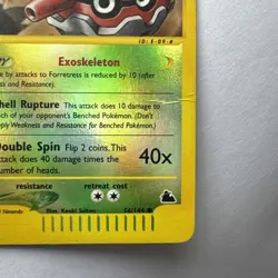 Forretress - 56/144 - Pokemon Skyridge Reverse Holo Rare Card MP - Image 5