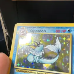 Pokemon TCG Vaporeon 12/64 Jungle Holo Rare Unlimited Card LP/MP Condition - Image 5