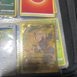 Pokemon TCG Mixed Card Lot Binder Pages Holo/Foil V EX Mega Tyranitar Pikachu - Image 5