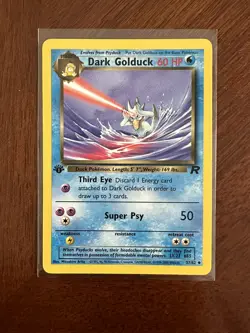 DARK GOLDUCK Pokemon Card - WOTC - 1st Edition - Team Rocket - 37/82 - NM - Image 1