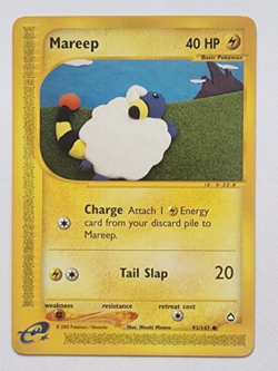 Pokemon Card - Aquapolis 93/147 - MAREEP (common) - NM - Image 1