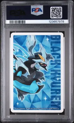 Pokemon Eevee 2012 Black Kyurem 6 of Diamonds playing card PSA 10 GEM MINT - Image 2