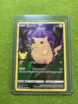 PACK FRESH - Pikachu CARD CELEBRATIONS FULL ART 2021 Pokemon PIKACHU Card Art - Image 5