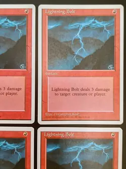 MtG | 4 x Lightning Bolt | Fourth Edition | Magic The Gathering - Image 3