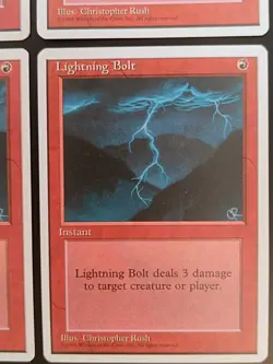 MtG | 4 x Lightning Bolt | Fourth Edition | Magic The Gathering - Image 5