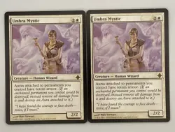 MTG 2x Umbra Mystic Rise of the Eldrazi Magic The Gathering LP Free shipping! - Image 1