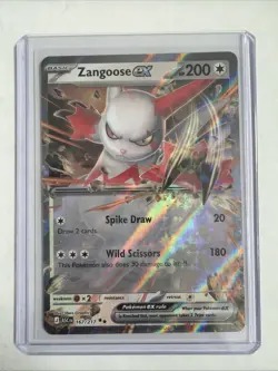 Zangoose ex 167/217 Double Rare ME: Ascended Heroes Pokemon Holo Near Mint - Image 1