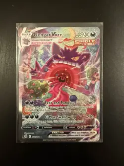 Pokemon TCG Gengar VMAX 271/264 Fusion Strike Secret Rare Holo Alt Art - Image 1