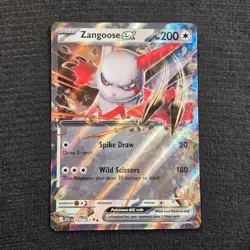 Pokemon ME: Ascended Heroes Zangoose ex Double Rare 167/217 Near Mint - Image 1