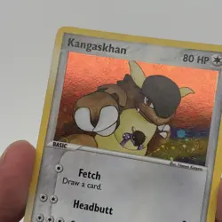 Pokemon 2004 Pokemon Fire Red Leaf Green Kangaskhan foil card LP - Image 3