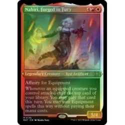 NAHIRI, FORGED IN FURY (FOIL-ETCHED) March Of The Machine: The Aftermath MAT MTG - Image 1