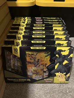 Pokemon Pikachu and Zekrom GX Tag Team Premium Collection - Gamestop Exclusive - Image 1