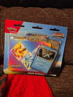 Pokemon TCG Prismatic Evolutions Glaceon Tech Sticker Collection - Image 1