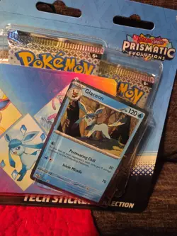 Pokemon TCG Prismatic Evolutions Glaceon Tech Sticker Collection - Image 2