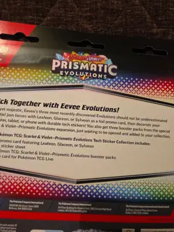 Pokemon TCG Prismatic Evolutions Glaceon Tech Sticker Collection - Image 5