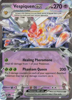 Vespiquen ex 096/197 Double Rare Holo SV03: Obsidian Flames NM Pokemon - Image 1
