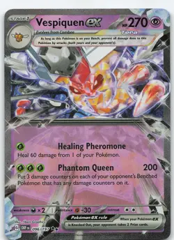 Vespiquen ex 096/197 Double Rare Holo SV03: Obsidian Flames NM Pokemon - Image 1