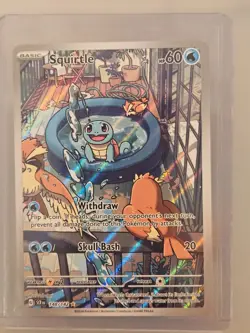 Squirtle 148/142 Illustration Rare Stellar Crown Pokemon NM - Image 1