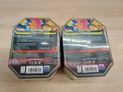 Pokemon TCG Mega Charizard X + Y EX Tins Sealed SET OF 2 - Image 3
