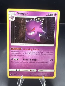 Pokemon Gengar 38/111 Sm-Crimson Invasion Holo Rare English - Image 1