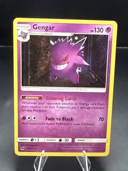 Pokemon Gengar 38/111 Sm-Crimson Invasion Holo Rare English - Image 2