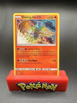 Shining Ho-Oh - SM70 Black Star Promo Baby Shiny Holo Pokemon - NM/LP - Image 1