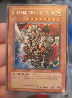 Yugioh Gilford The Lightning CT2-EN001 Limited Edition Secret Rare NM/LP - Image 1