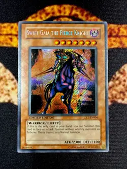 YUGIOH • SWIFT GAIA THE FIERCE KNIGHT • SECRET RARE • CT1-EN004 • LIMITED • NM - Image 1