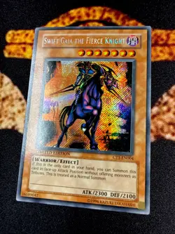 YUGIOH • SWIFT GAIA THE FIERCE KNIGHT • SECRET RARE • CT1-EN004 • LIMITED • NM - Image 3