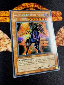 YUGIOH • SWIFT GAIA THE FIERCE KNIGHT • SECRET RARE • CT1-EN004 • LIMITED • NM - Image 4