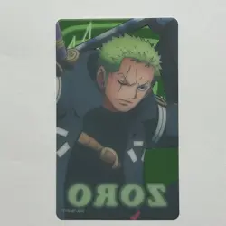 S5420 Roronoa Zoro Japanese One Piece Memorial Collection Clear Card M4 - Image 2