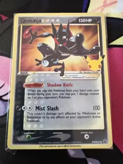 SEALED Pokemon Greninja Gold Star Promo Black Star SWSH144 Celebrations Mint! - Image 1
