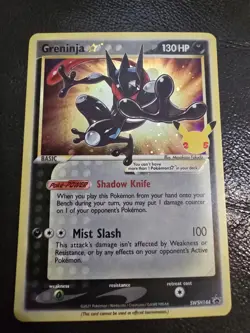 Pokemon Greninja Gold Star SWSH144 Celebrations Black Star Promo Holo - Image 1