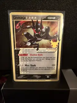 Pokemon Greninja Gold Star SWSH144 Celebrations Black Star Promo NM - Image 1