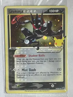 Greninja Gold Star Sealed Promo SWSH144 Celebrations Black Star Promo Pokemon - Image 3