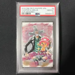 One Piece Chopper HilliluK PSA10 Trading Card Wafer Card Authentic - Image 1