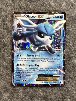 Glaceon EX 20/124 Fates Collide Holo Add Promo ex Card Nm Pokemon - Image 1