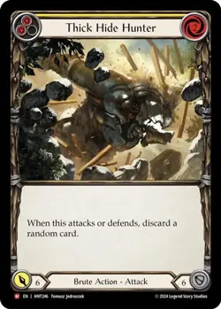 Thick Hide Hunter - The Hunted Rainbow Foil​​ HNT246 FaB TCG Card - Image 1