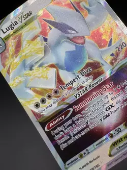 Lugia VSTAR 139/195 Silver Tempest Ultra Rare Holo Pokemon Card NM - Image 5