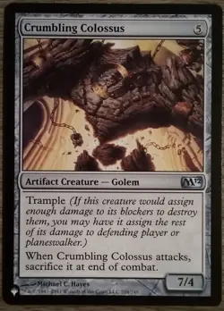 Crumbling Colossus #204/249 MTG The List - Magic 2012 Uncommon Near Mint - Image 1