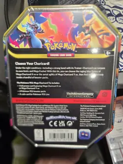 Pokemon Mega Charizard Tin 2026 Trading Card Game Standard Size - Image 2