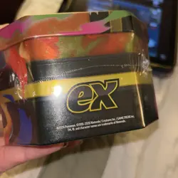 Pokemon Mega Charizard X ex Tin Factory Sealed 4 Booster Packs + Promo Card - Image 4