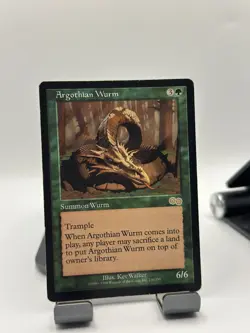MTG, Argothian Wurm $3 ORDER MIN MP/HP Urza's Saga Regular - Image 3