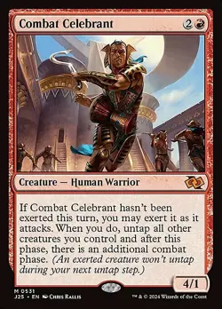Magic The Gathering MTG COMBAT CELEBRANT Foundations Jumpstart NM Near Mint - Image 1