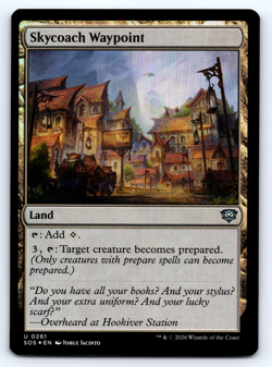 Skycoach Waypoint Land - Foil - Secrets of Strixhaven - MTG - Image 1
