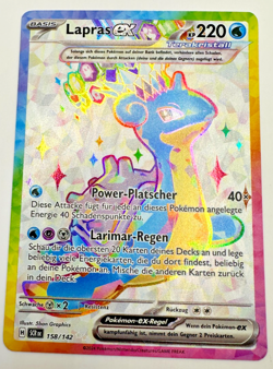Pokemon Karte TCG Lapras EX 158/142 Stellarkrone Holo Rare Deutsch NM - Image 1
