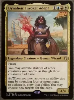 Dynaheir, Invoker Adept #273/361 MTG CLB Rare Near Mint - Image 1